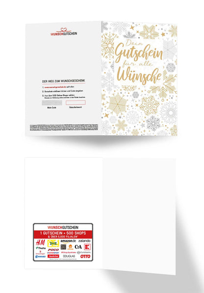 Für alle Wünsche - Schneeflocken Gold PDF