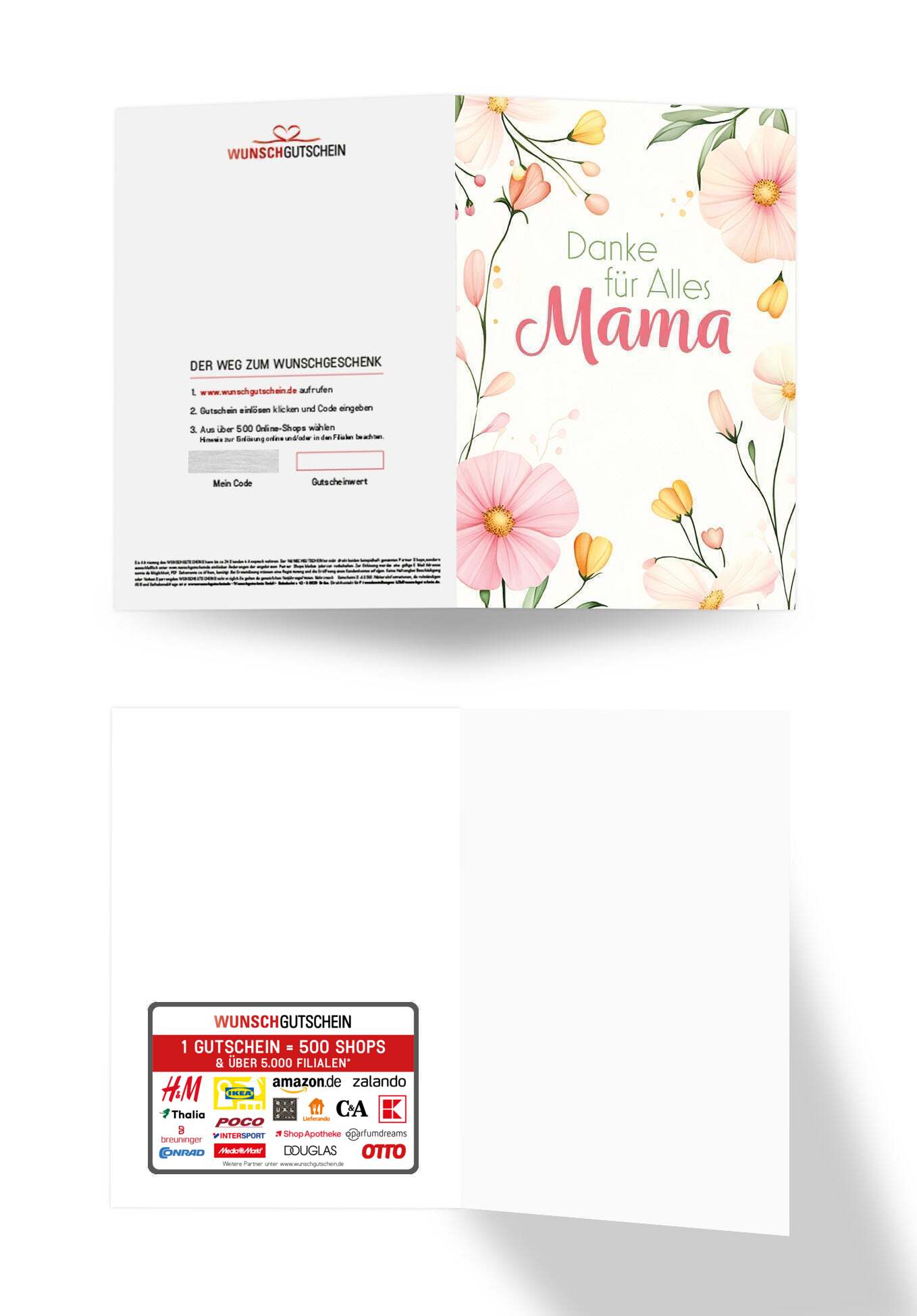 Danke für Alles Mama - Blumenrahmen PDF