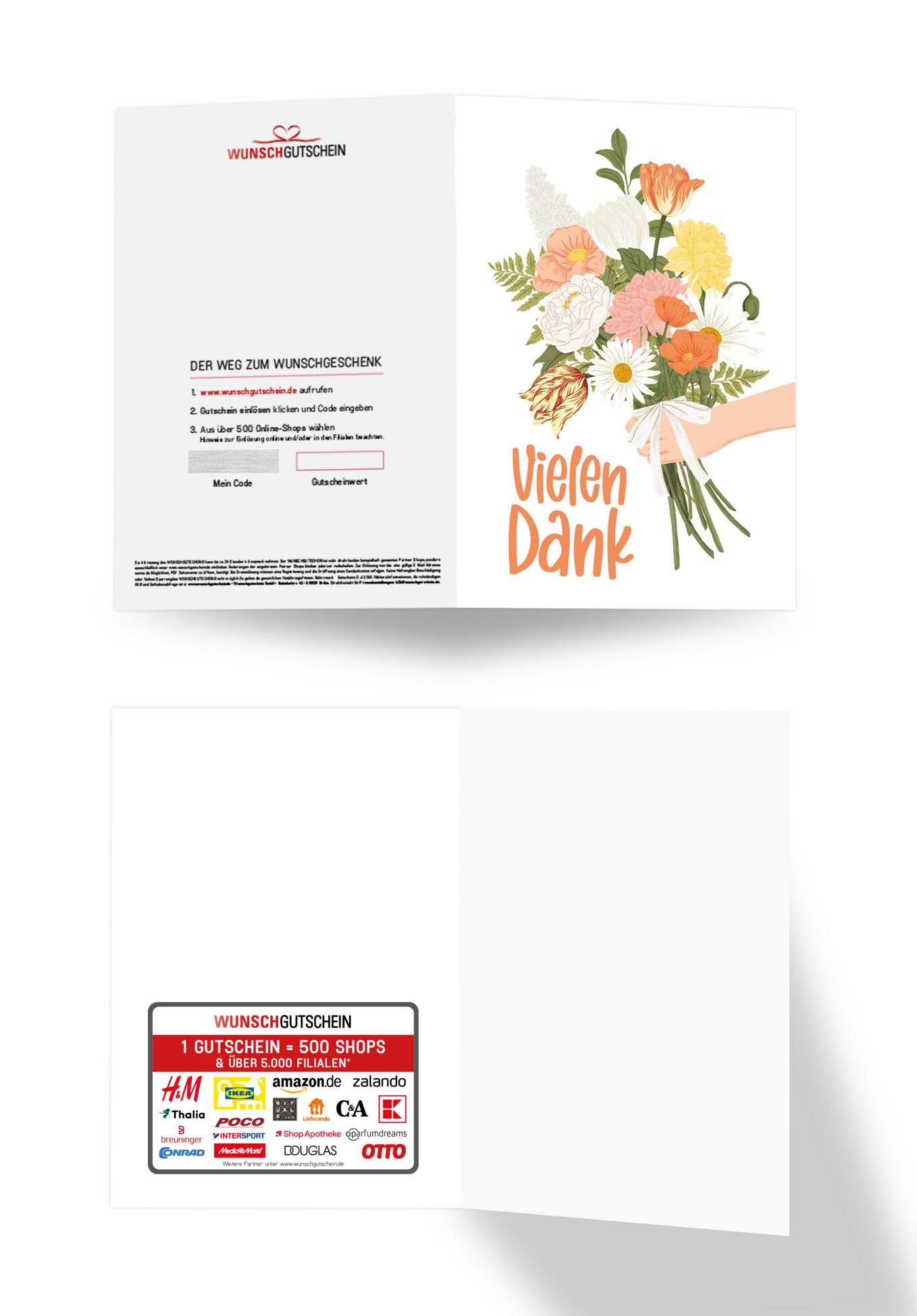 Vielen Dank - Blumenstrauss Orange