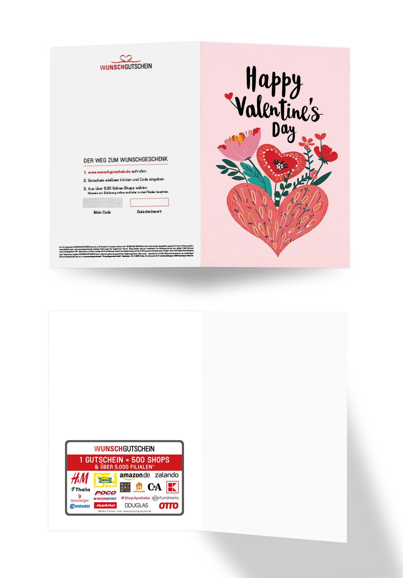 Happy Valentine's Day - Herz und Blumen