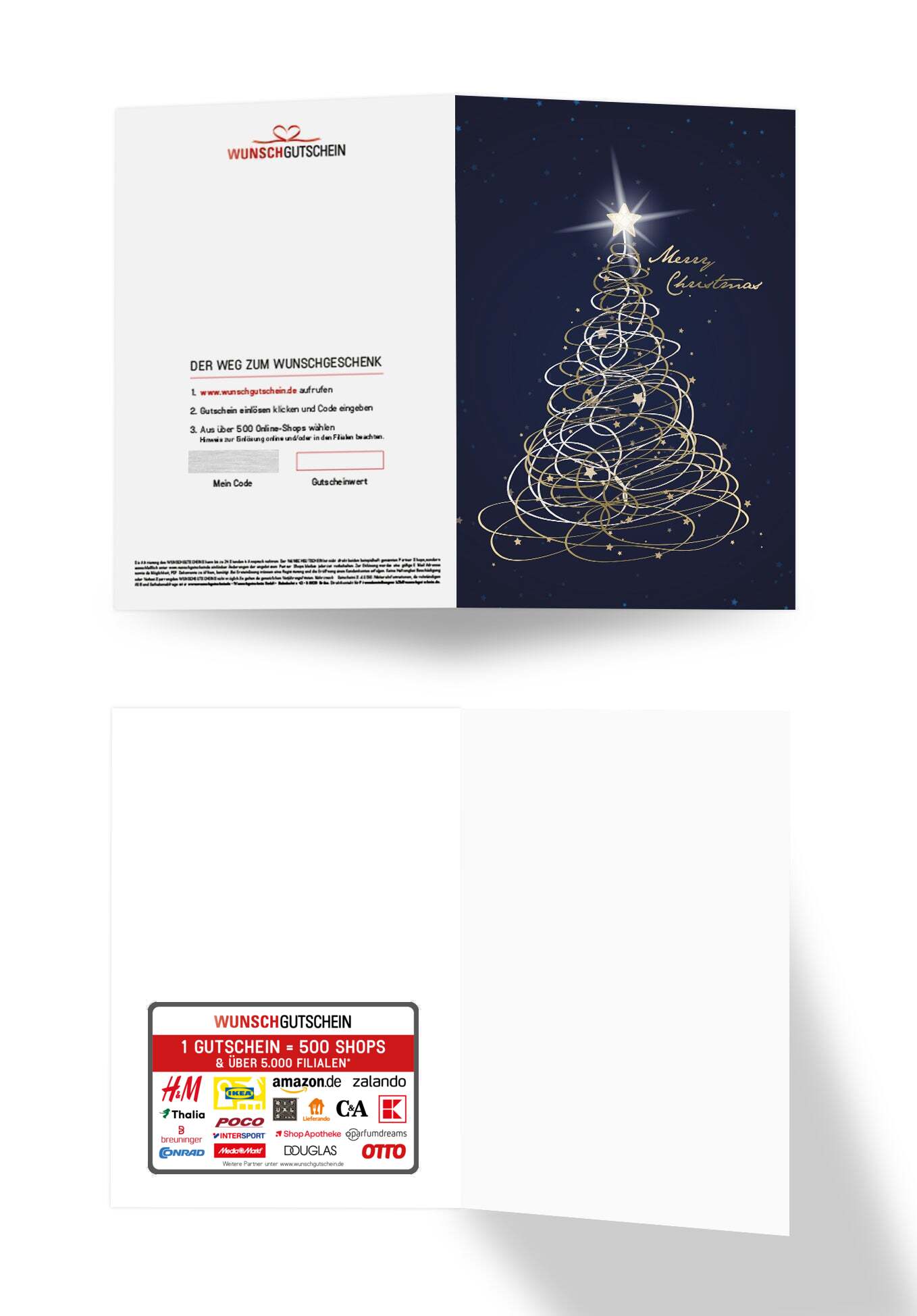 Merry Christmas - Tannenbaum Blau PDF