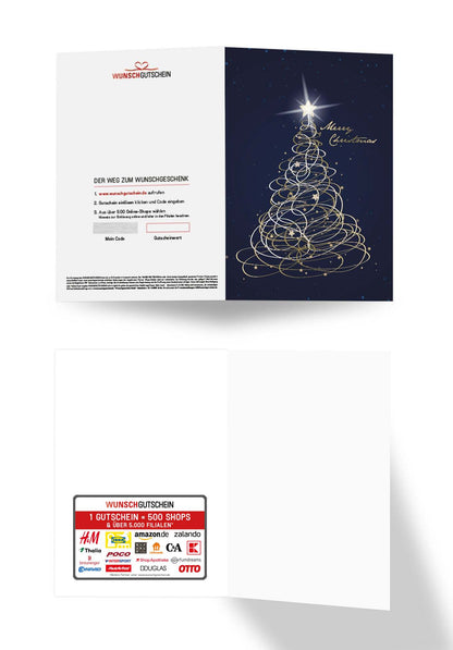 Merry Christmas - Tannenbaum Blau PDF