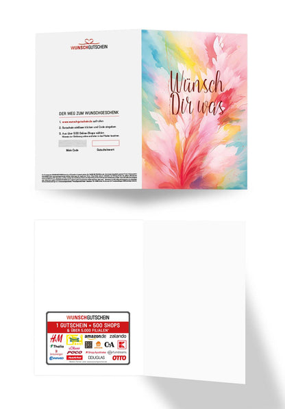Wunschgutschein Wünsch dir was - Bunt PDF – Geschenkgutschein Ansicht 3