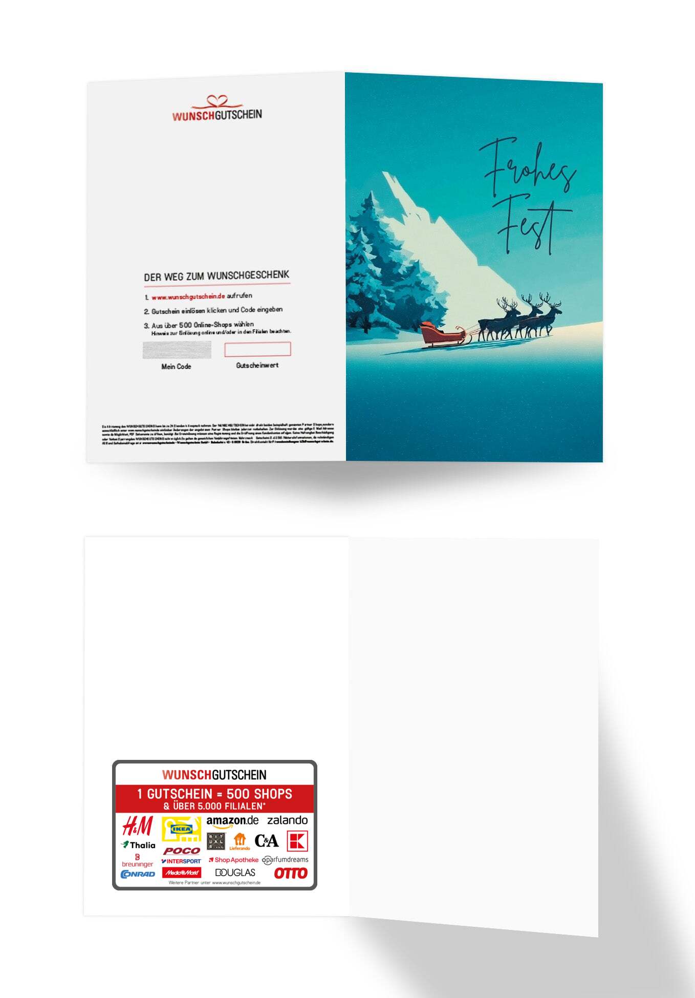 Frohes Fest - Schlitten Berge PDF