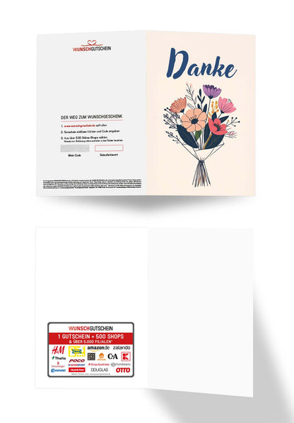 Danke - Blumenstrauß Beige PDF