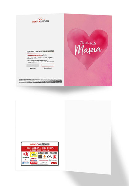 Für die beste Mama - Herz Pink PDF