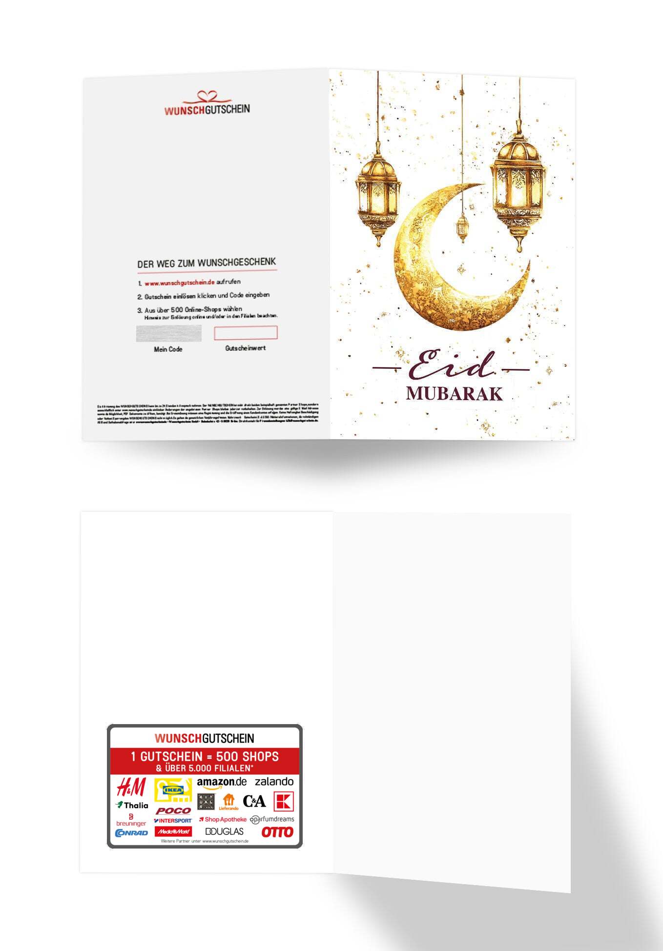Eid Mubarak - Weiß Gold PDF