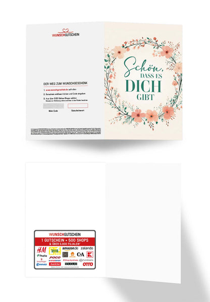 Schön dass es dich gibt - Blumenkranz
