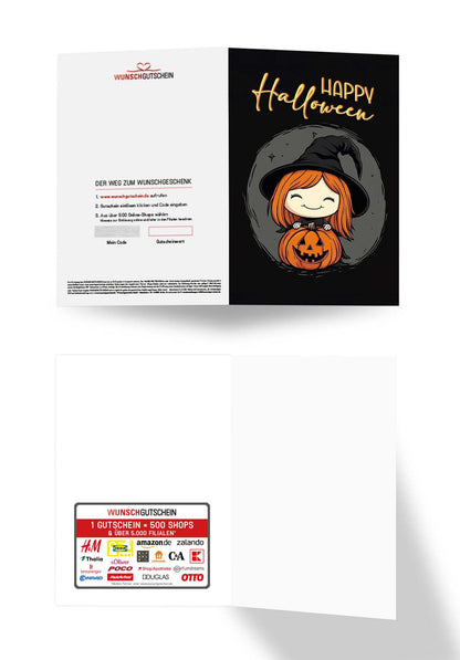 Wunschgutschein Happy Halloween - Hexe – Geschenkgutschein Ansicht 3