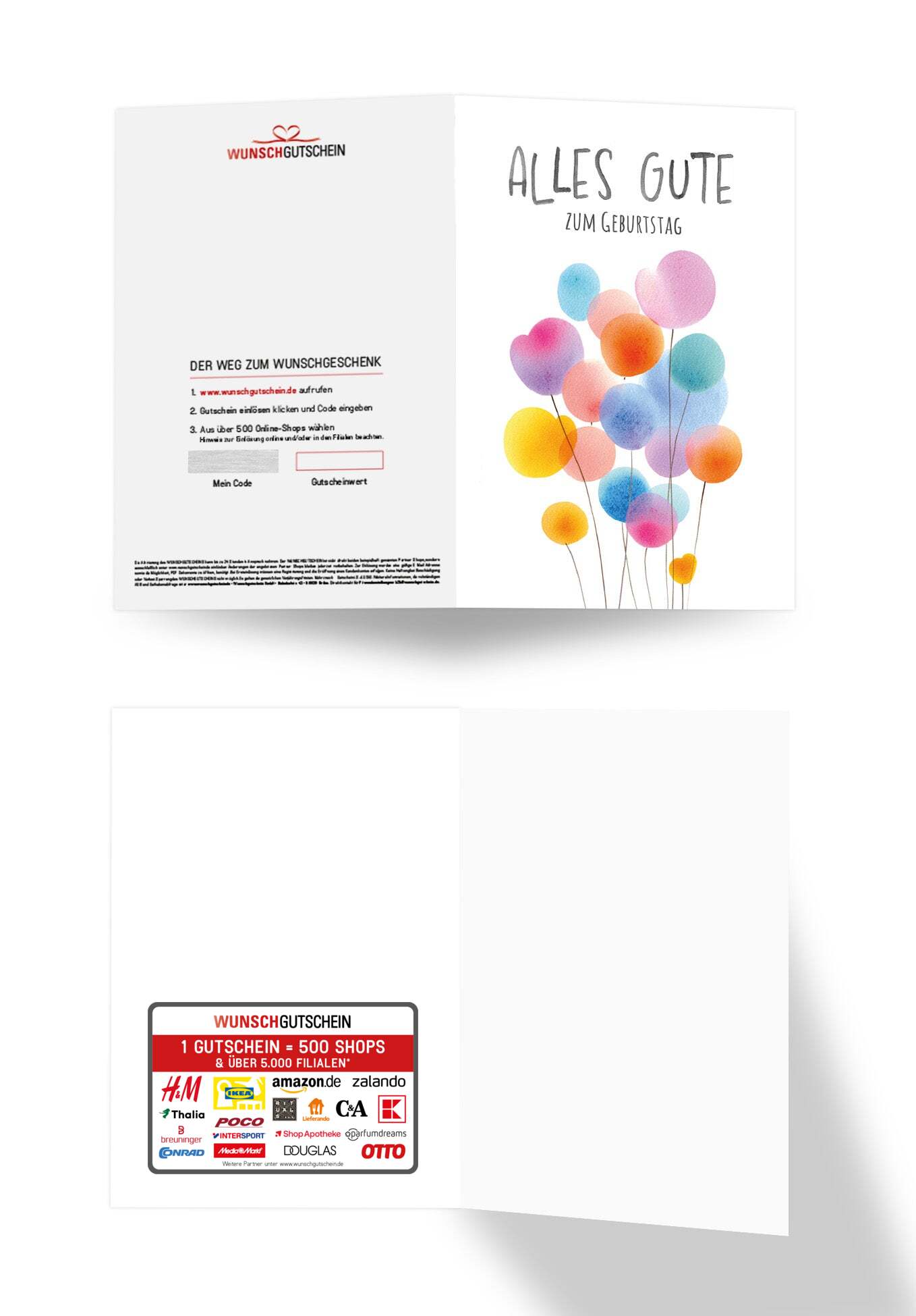 Alles Gute Geburtstag - Ballons Bunt