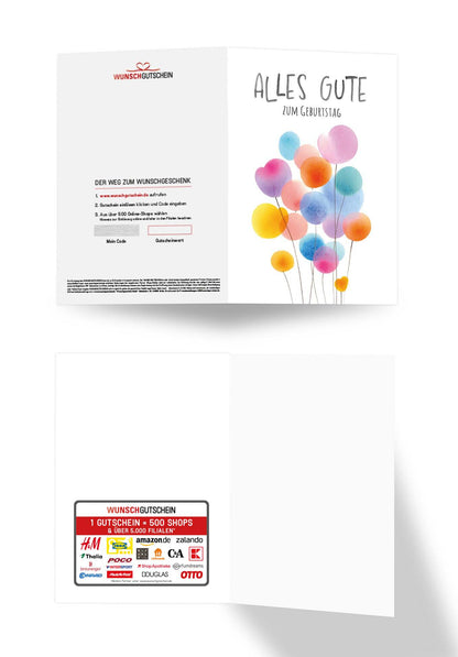 Alles Gute Geburtstag - Ballons Bunt