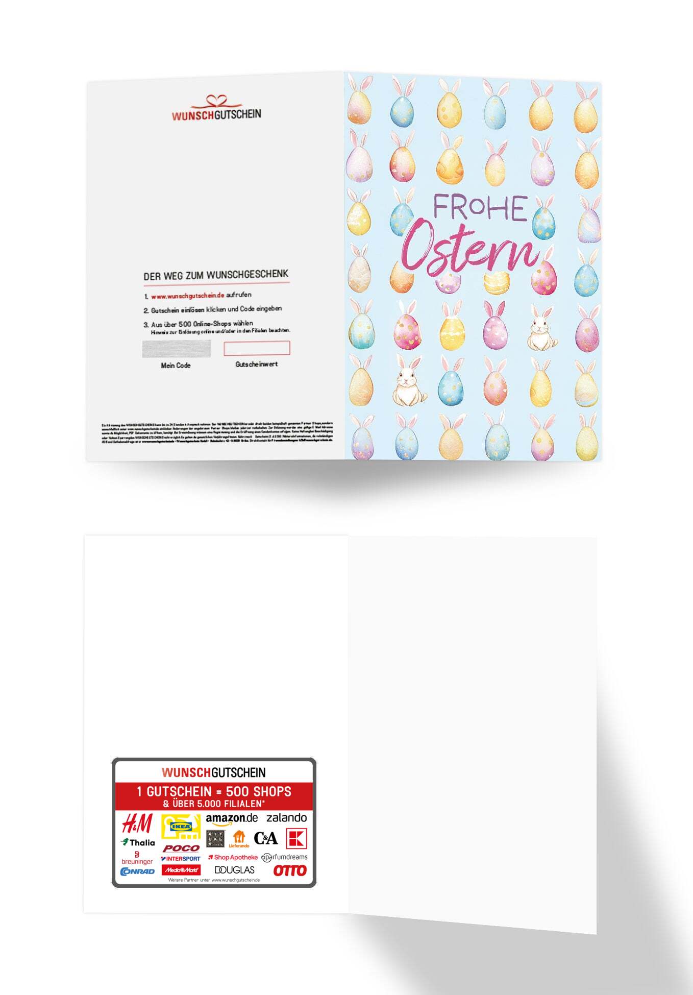 Frohe Ostern - Haseneier Muster PDF