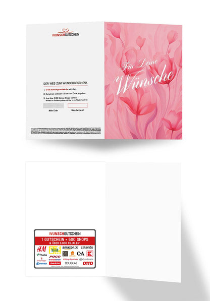 Für deine Wünsche - Pink Blumen PDF