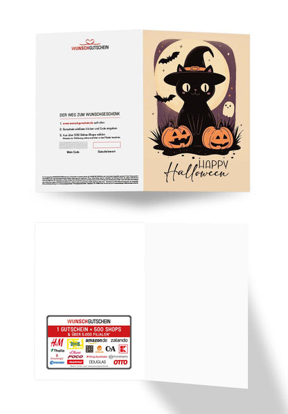 Wunschgutschein Happy Halloween - Katze – Geschenkgutschein Ansicht 3