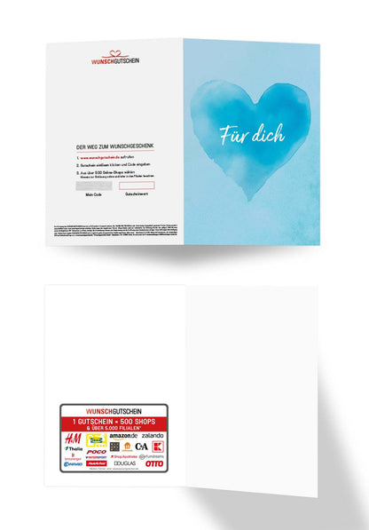 Für dich - Herz Blau