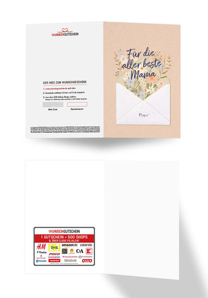 Aller beste Mama - Brief Blumen PDF