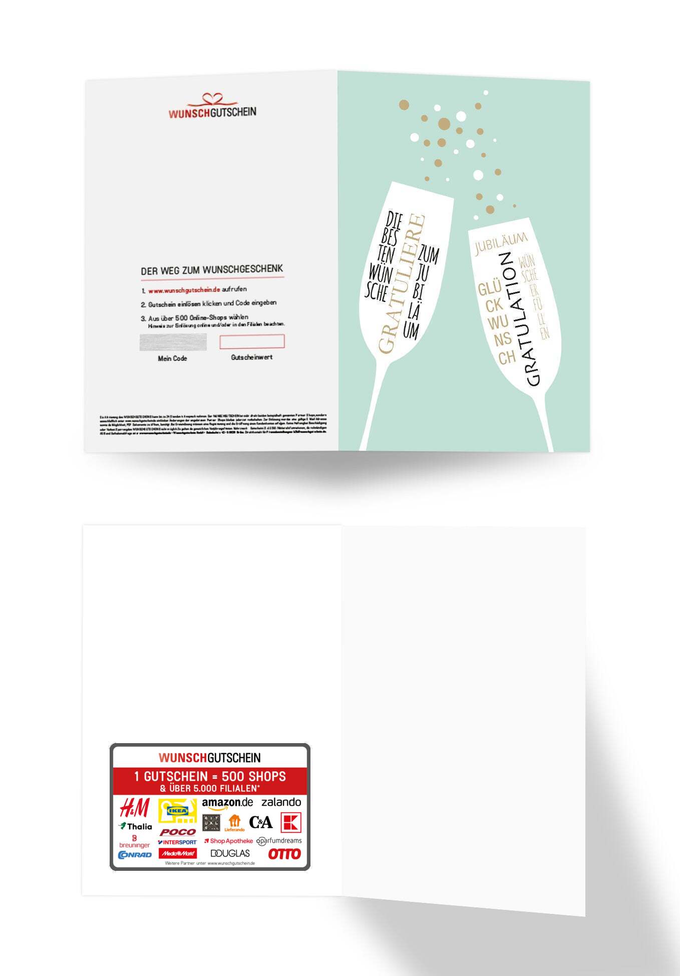 Gratulation - Jubiläum Grün PDF