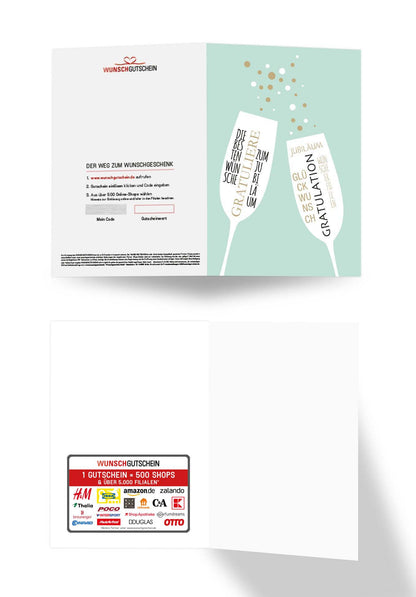 Gratulation - Jubiläum Grün PDF