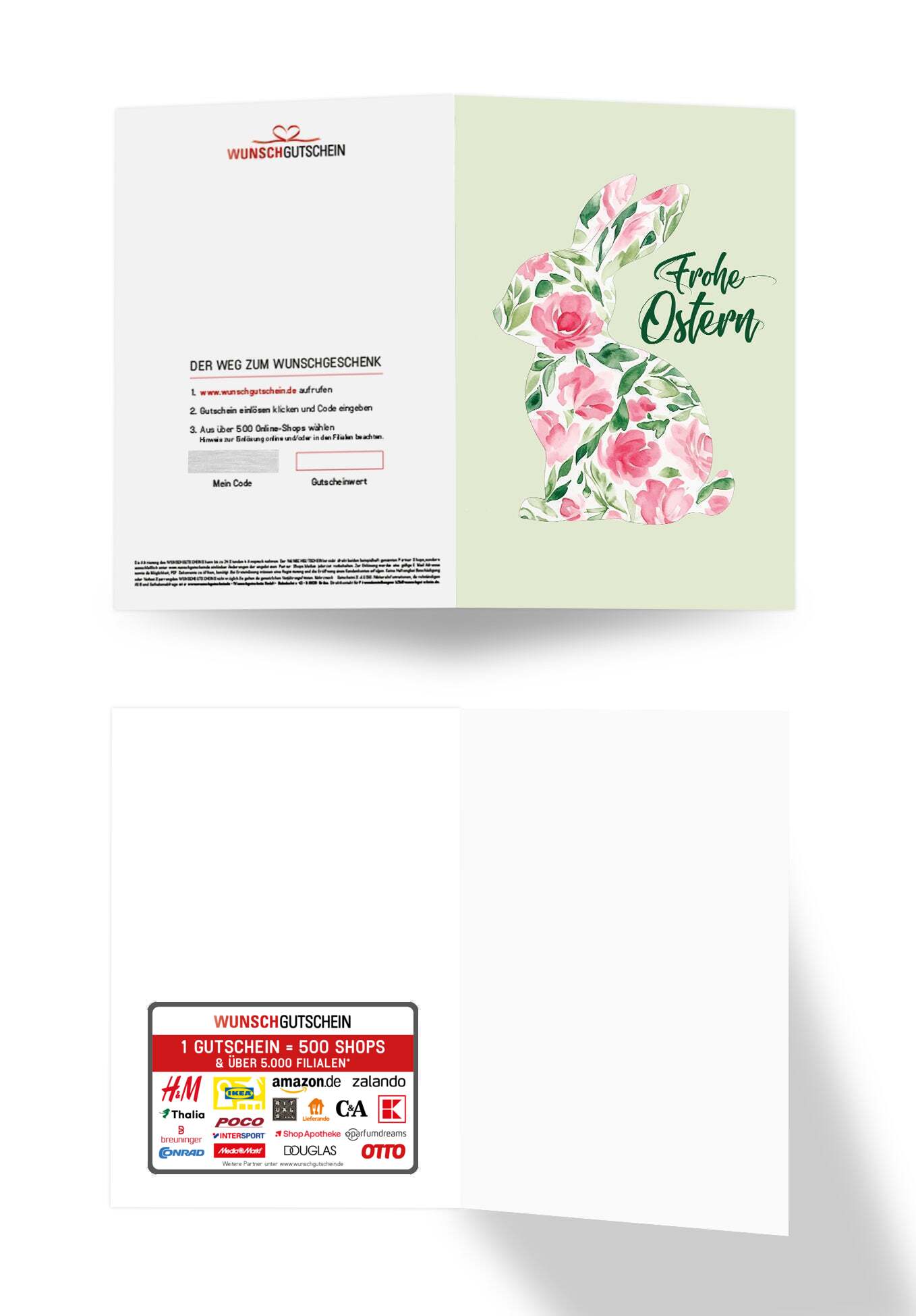 Frohe Ostern - Blumenhase PDF