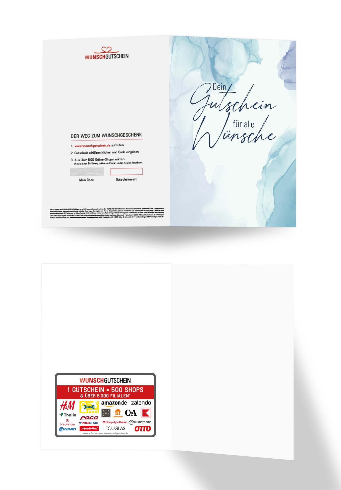 Für alle Wünsche - Aquarell Blau PDF