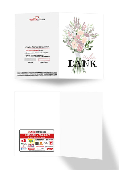 Vielen Dank - Blumenstrauss Lila