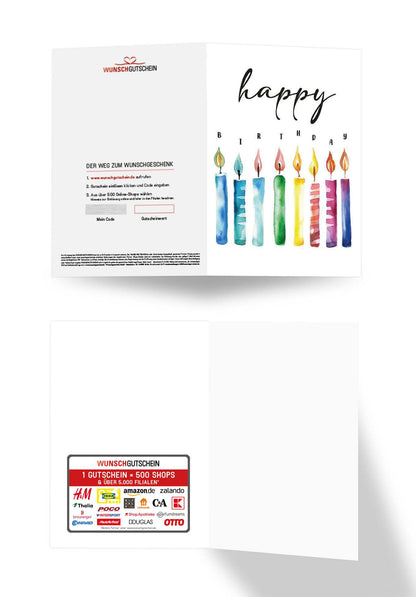 Happy Birthday - Kerzen PDF