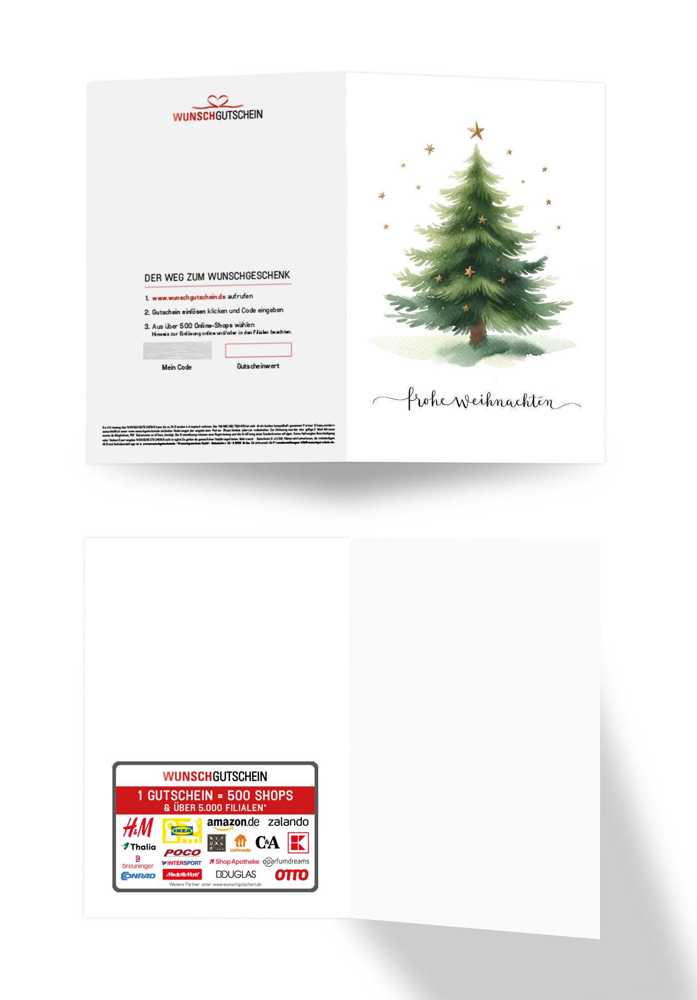 Frohe Weihnachten - Tannenbaum Sterne PDF