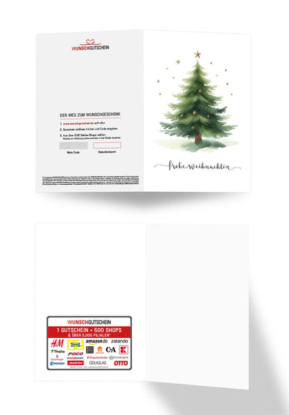 Frohe Weihnachten - Tannenbaum Sterne PDF