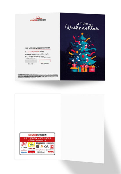 Frohe Weihnachten - Tannenbaum Bunt PDF