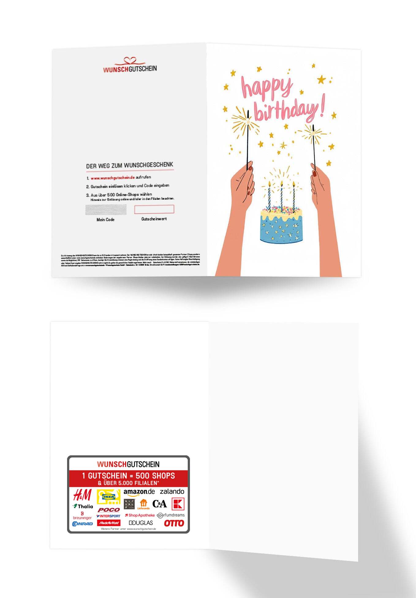 Happy Birthday - Wunderkerzen Torte PDF