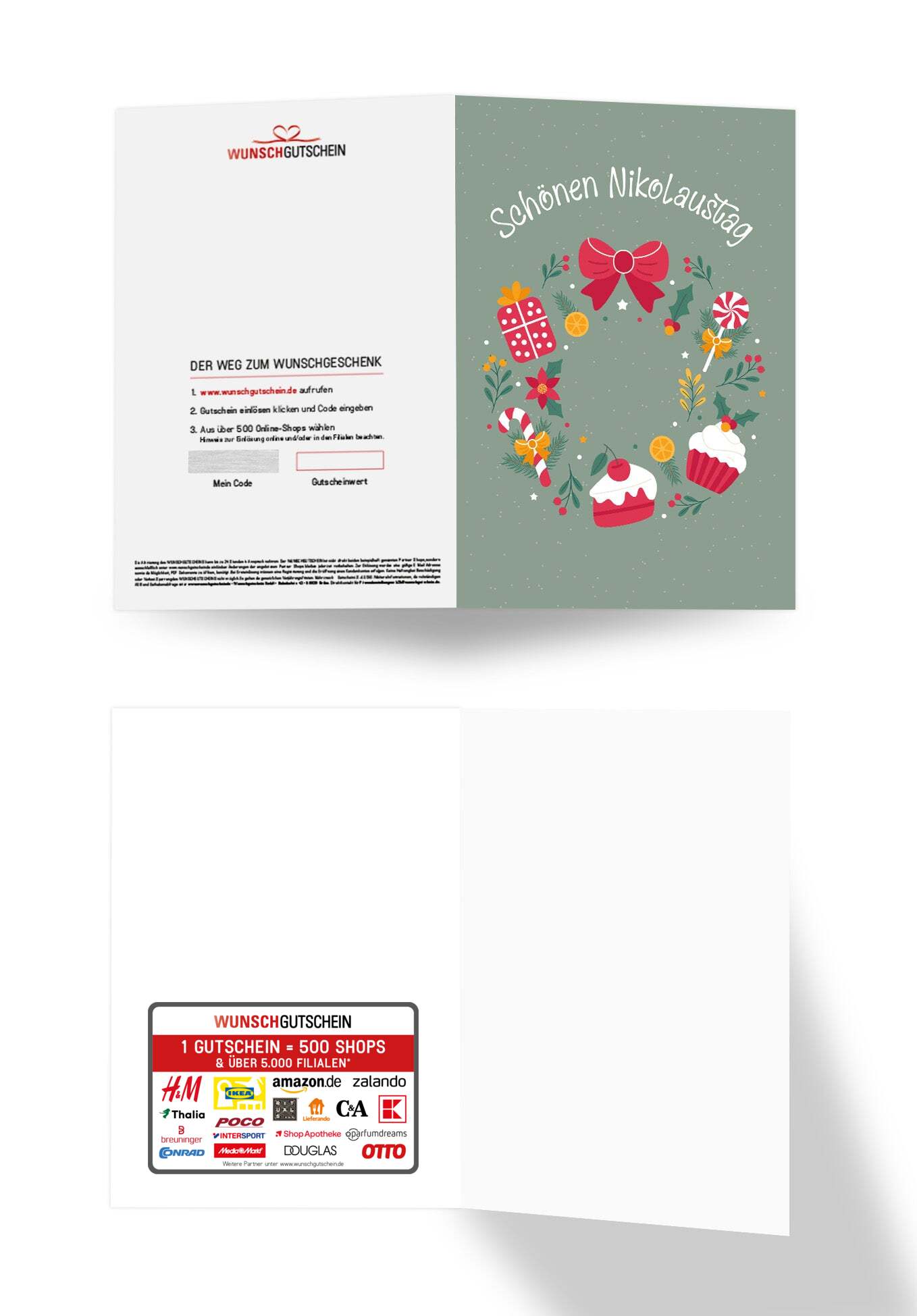 Schönen Nikolaustag - Kranz Süßigkeiten