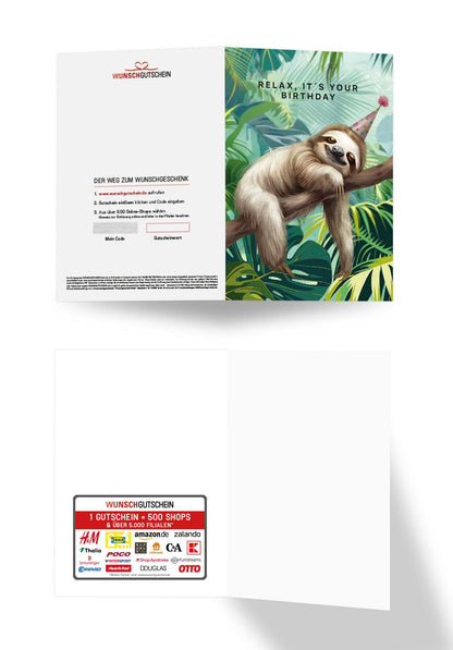 Relax Birthday - Faultier PDF