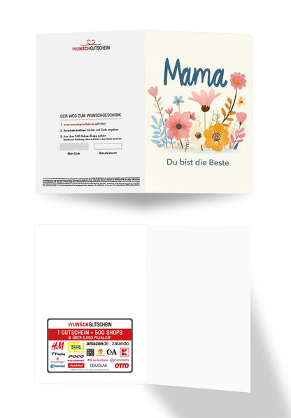 Mama du bist die Beste - Blumen Bunt PDF