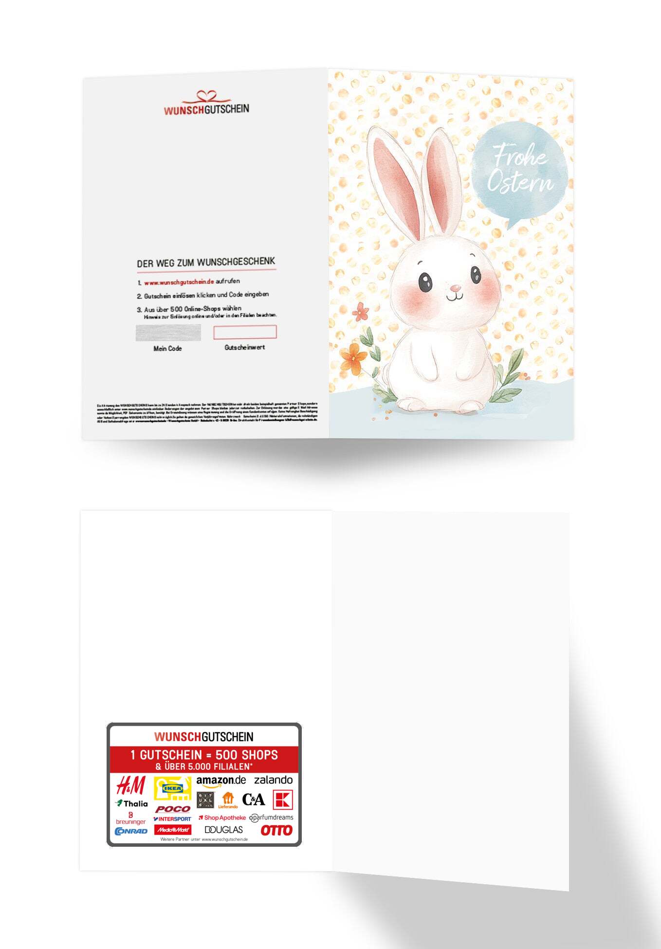 Frohe Ostern - Hase Sprechblase PDF