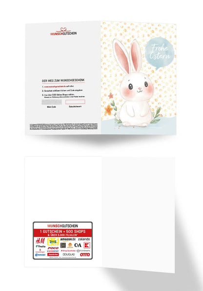 Frohe Ostern - Hase Sprechblase PDF