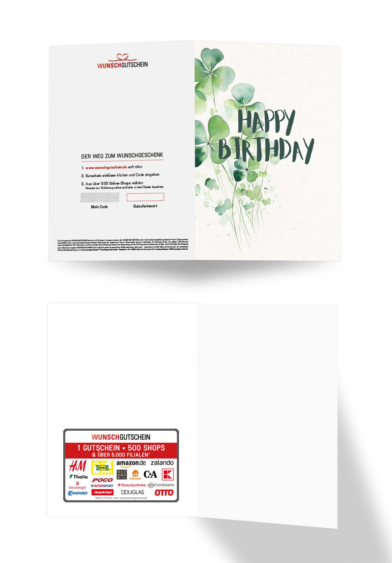 Happy Birthday - Kleeblatt PDF
