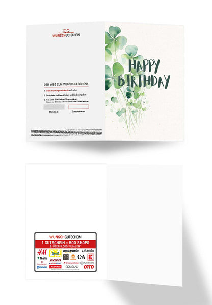 Happy Birthday - Kleeblatt PDF