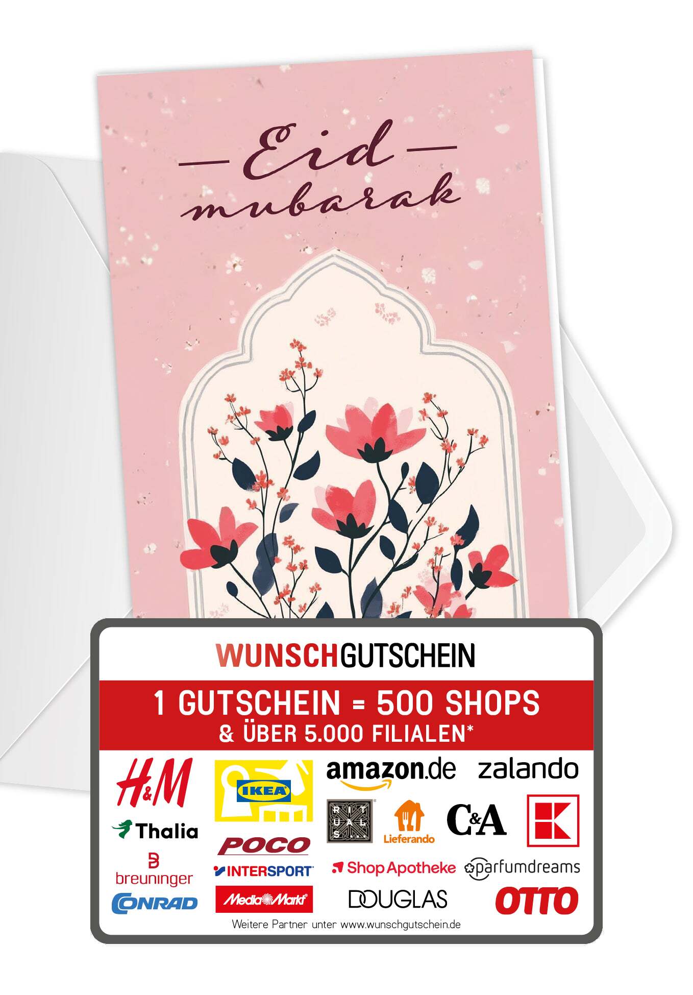 Eid Mubarak - Blumen Rosa PDF