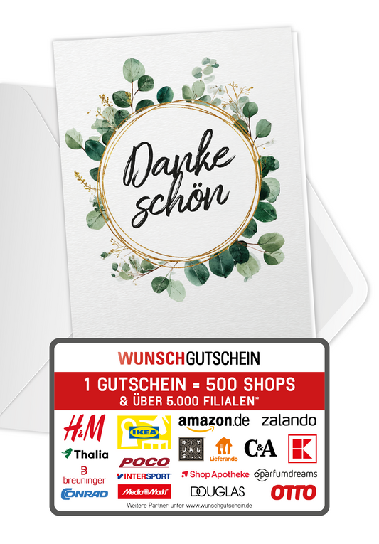 Dankeschön - Eucalyptus Kranz