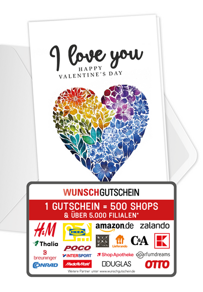 I love you - Herz Bunt