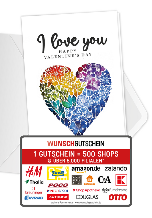 I love you - Herz Bunt