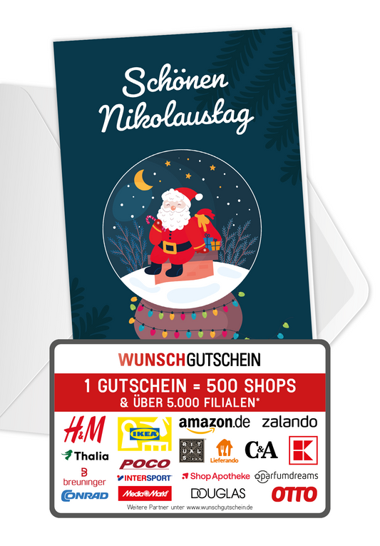 Schönen Nikolaustag - Nikolaus Schneekugel PDF