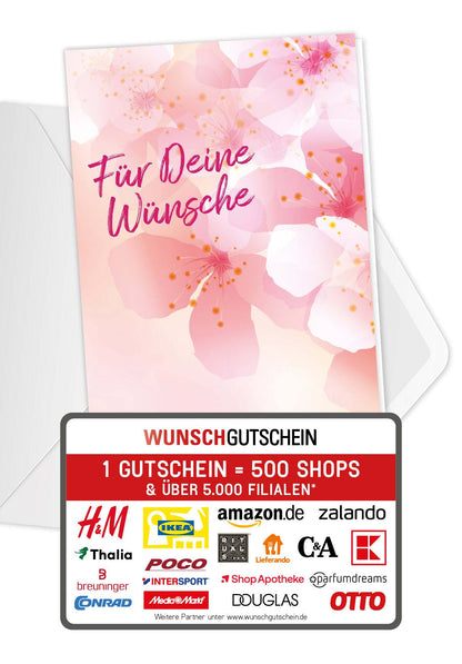 Für deine Wünsche - Blumen Rosa