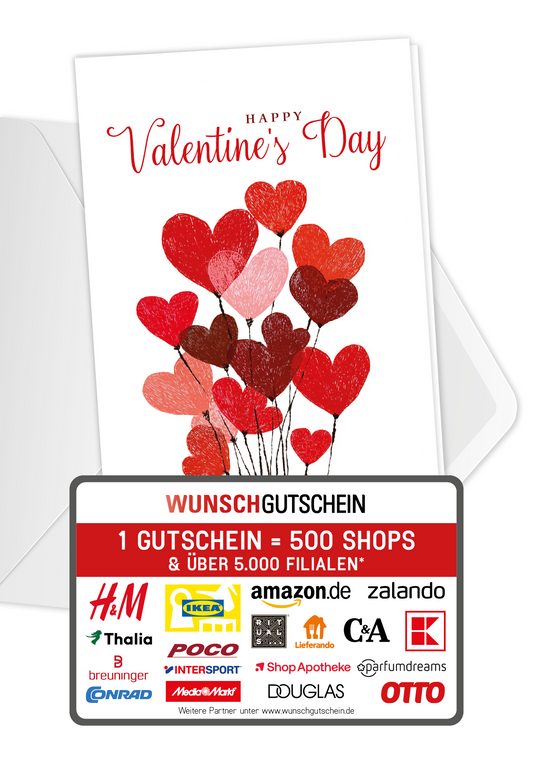 Happy Valentine's Day - Herzballons