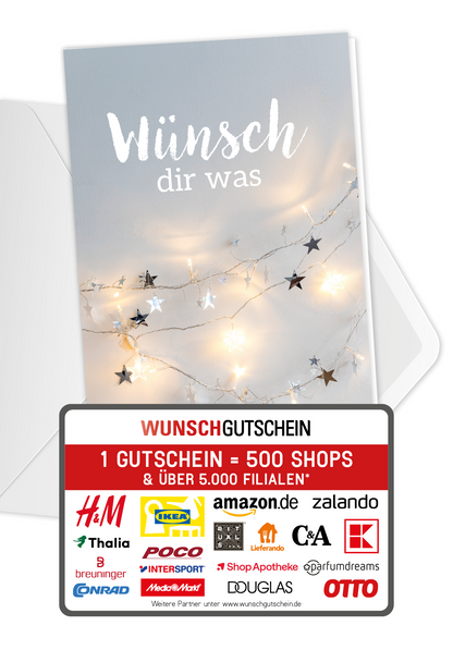 Wünsch dir was - Lichterkette Sterne