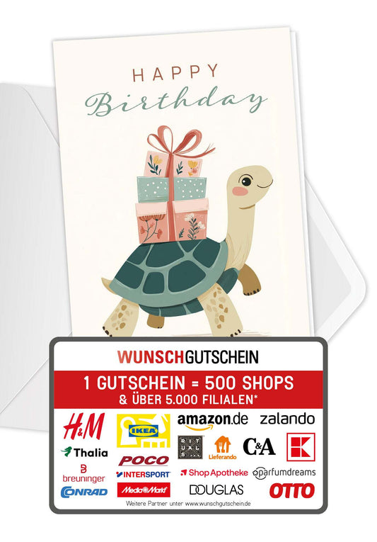 Happy Birthday - Schildkröte PDF