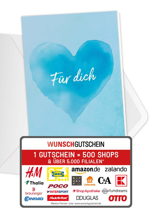 Für dich - Herz Blau