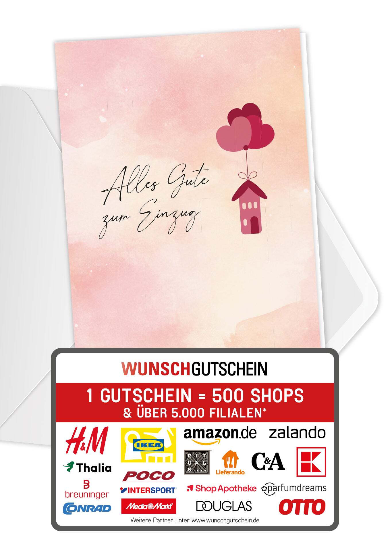 Alles Gute Einzug - Herz Haus