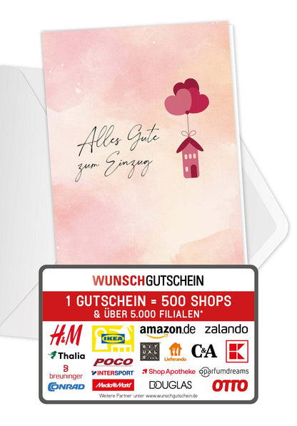 Alles Gute Einzug - Herz Haus