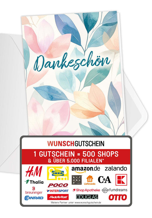 Dankeschön - Blätter Bunt
